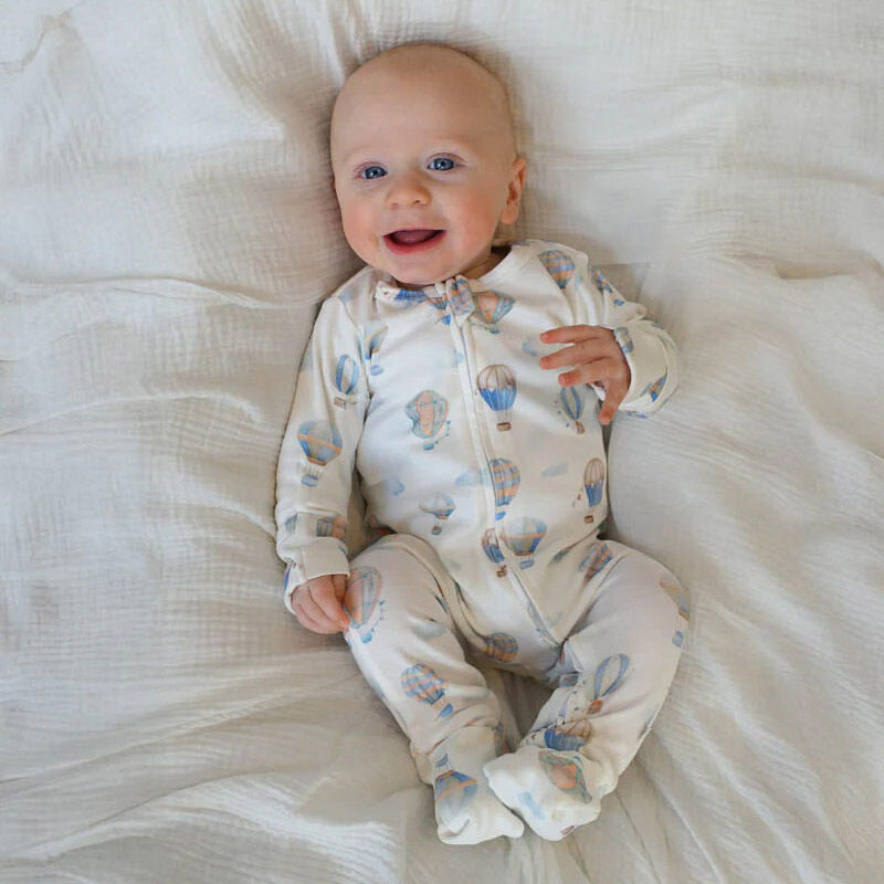 B&eacute;b&eacute; Sky High Organic Ls Zipsuit image number 1